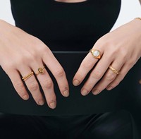 Milskye Joyería Bonita y Elegante para Mujer, Anillos de Plata 925 con Diseño de Pez Koi
