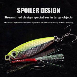 Leurre flottant en alliage <span class=keywords><strong>de</strong></span> <span class=keywords><strong>zinc</strong></span> avec triple hameçon renforcé pour lancer longue distance depuis le rivage, appât artificiel dur pour la pêche au Spanish Bonito - Product Image 2