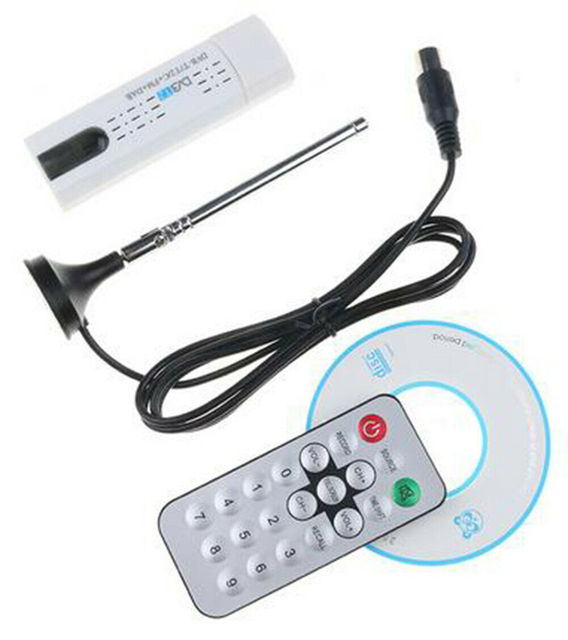 DVB-C SDR FM DAB HDTV Dvb-t2 Mini HD Stick TV Digital Receiver 1080P USB Dvb T2