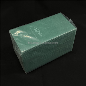 Essuie-mains jetables de salle de bain haut de gamme personnalisables OEM 55gsm serviettes en papier Airlaid noir en lin pour dîner d'invité - Product Image 6