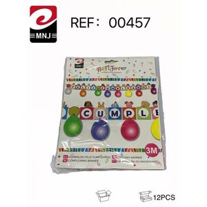 Striscione di Buon Compleanno 'Happy Forever' 3M con Palloncini Colorati e Lettere per Decorazioni Festive - Product Image 3