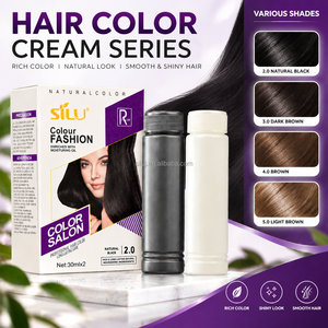 SILU Crema Colorante <span class=keywords><strong>per</strong></span> <span class=keywords><strong>Capelli</strong></span> all'Ingrosso 30ml x 2 Nero Naturale Marrone Scuro Tinta <span class=keywords><strong>per</strong></span> <span class=keywords><strong>Capelli</strong></span> <span class=keywords><strong>per</strong></span> Distributori di Prodotti di Bellezza <span class=keywords><strong>per</strong></span> Saloni - Product Image 2