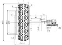 Moteur de moyeu de roue sans balais et sans engrenages personnalisé de 6,5 pouces, 8 pouces, 24 V, 36 V, 180 W, IP65 avec encodeur 4096 fils pour robot