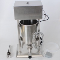 Petite machine à farcir les saucisses électrique verticale commerciale, poussoir à saucisses en acier inoxydable
