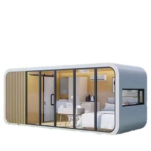Carpa de Camping Rectangular Moderna, Cabina Portátil para Acampar y Glamping con Construcción de Madera de Ingeniería para Todas las Estaciones - Product Image 1