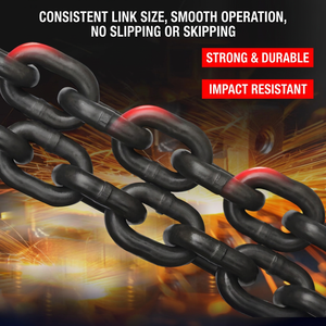 Cadena de Transmisión Soldada <span class=keywords><strong>SCIC</strong></span> G80 de Alta Resistencia, Acabado Negro Metálico Industrial para Barcos - Product Image 5