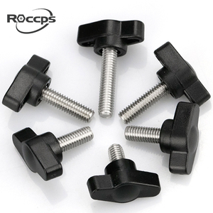 Tornillos de <span class=keywords><strong>mariposa</strong></span> de cabeza de plástico negro - Product Image 3