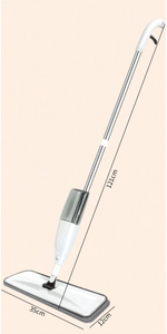 Serpillère pulvérisatrice à poignée plate légère, avec tampons en microfibre et acier inoxydable, réutilisable, écologique, à 360 degrés, à taux de déshydratation élevé - Product Image 4
