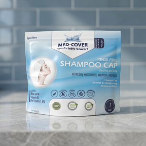 Med-Cover Bonnet de shampooing jetable hydratant sans rinçage en tissu non tissé pour une utilisation quotidienne pratique – Soins de beauté et personnels - Product Image 2