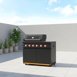 Barbacoa de Gas Boerna de 4 Quemadores con Gabinete, Cocina Exterior Independiente, Cocina Integrada BKQ411001 - Product Image 4