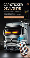 Écran LED flexible RGB Kingshowstar, panneau matriciel souple contrôlé par application pour camion et remorque, nouveau phare en plastique Devil Eyes