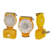 Portable led stroboscopique d'avertissement de trafic solaire lumière de barricade pour barrière dans la construction de zones de travail