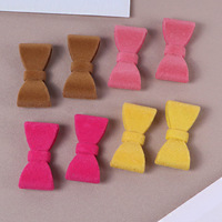 Accessoires pour coiffure et pinces à cheveux DIY : Grand nœud en peluche floquée style Princesse Mignonne, Matériel en gros Yiwu
