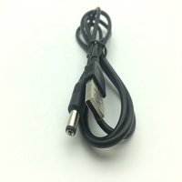 Câble d'alimentation USB 5V mâle vers prise jack DC 5,5 mm x 2,5 mm mâle