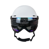 Casque de ski OEM Certificat CE En1077 Casque de ski avec visière Casque de snowboard neige avec lunettes pour enfant jeune adulte S M L XL XXL