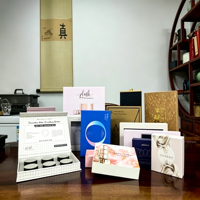 Boîte cadeau personnalisée 100 % recyclable avec fermeture magnétique en papier kraft pour emballage de marque durable, exposition et utilisation en supermarché