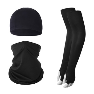 Cycling Cap Neck Warmer Sun Protection Sleeves Three Piece Set Upf 50 Anti Uv Unisex Outdoor Sports Gear - Product Image 2
