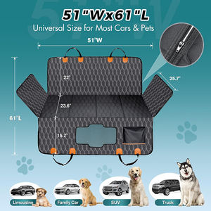 Extensor de Asiento Trasero para Perros, Funda Impermeable para Asiento de Coche, Resistente a Arañazos, Antideslizante, Hamaca Suave para Perros - Product Image 2