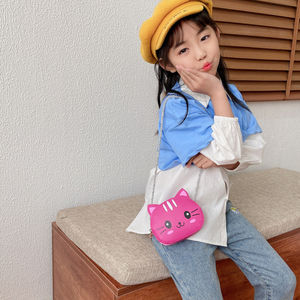 PU皮革幼儿园婴儿零钱包单肩包可爱卡通儿童小圆形斜挎包男孩女孩手提包 - Product Image 4