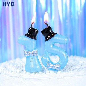 Décorations de gâteau écologiques faites à la main en métal 2026 – Chapeau de gentleman noir pour la remise des diplômes et la Saint-Valentin, pour garçon - Product Image 1