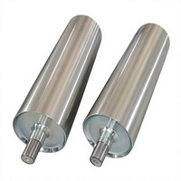 Rouleau en acier inoxydable sur mesure pour système de convoyeur à bande PVC, entraîné par courroie