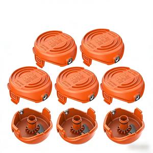 Paquete de 8 Tapas de Repuesto para Bobina de Hilo de Desbrozadora 90583594 para Desbrozadoras BLACK & DECKER SF-080 GH3000/LST540/LST540B/GH3000R - Product Image 1