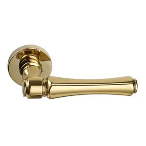 Oil Rubbed Bronze Door Handle With Euro Profile Cylinder Escutcheon