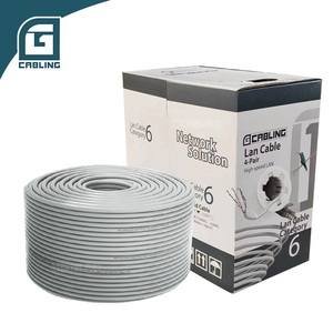 Câble réseau <span class=keywords><strong>RJ45</strong></span> Cat6 UTP non blindé en PVC de bonne qualité Gcabling, 305 <span class=keywords><strong>m</strong></span>, pour communication intérieure et extérieure - Product Image 5