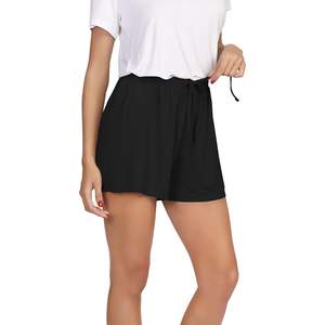 Shorts de pyjama personnalisés pour femmes en viscose de bambou, doux et extensibles, vêtements de nuit décontractés, bas de pyjama - Product Image 2