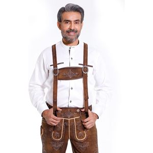 Bretelles bavaroises personnalisées pour hommes en peau de mouton avec boucles en alliage, costume d'Oktoberfest - Product Image 3