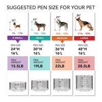 Amovible Extérieur Grand Pliant Pliable Chien Chenil Maisons Pet Chien Parc Amovible Portable Chien Stylo