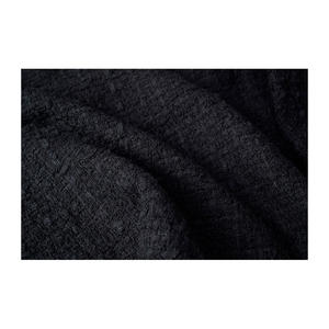 Tissu en tweed fantaisie de qualité supérieure fabriqué en Corée, coton noir texturé en échelle, tissage fantaisie, textile tissé sur mesure OEM & ODM - Product Image 3
