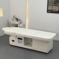 Fauteuil de spa multifonctionnel moderne en acier inoxydable réglable électriquement pour soins capillaires et bain de pieds, table de massage d'hydrothérapie en céramique