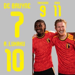 Ensembles de noms et numéros de maillots de football de la Coupe du Monde 2026/27 de la Belgique à thermocoller, transfert thermique sérigraphié, badges pour maillots de football - Product Image 2