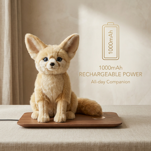 Peluche interactive <span class=keywords><strong>Fennec</strong></span> Fox ChatGPT sensible au toucher avec lentille lumineuse, multilingue, chat instantané, marque privée, personnalisation acceptée - Product Image 3