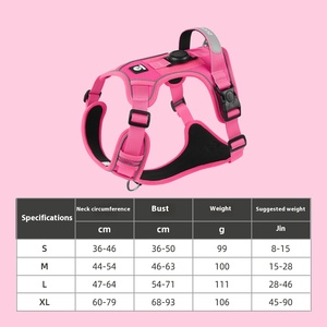 Wholesales <b>Dog</b> Harness Fashionable Airtag Locator Button Closure for Small XL <b>Dogs</b> Anti-Lost Outdoor Training <b>Leash</b> - Product Image 6