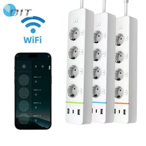 Smart Home USB Tipo C Regleta de alimentación 16A Cobre Abrazadera de <span class=keywords><strong>escritorio</strong></span> Protector contra sobretensiones con UE EE. UU. Reino Unido Enchufes Enchufe inteligente - Product Image 5