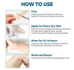 Feuilles imperméables invisibles de patch de cicatrice hydrocolloïde pour la protection de couverture de peau avec le port confortable durable - Product Image 6