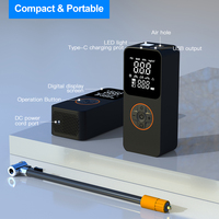 Digital Dual Display ABS Cordless & Corded Tire Inflator Pump 150psi Car Air Compressor With Power Bank Function Motorcycle Cars
