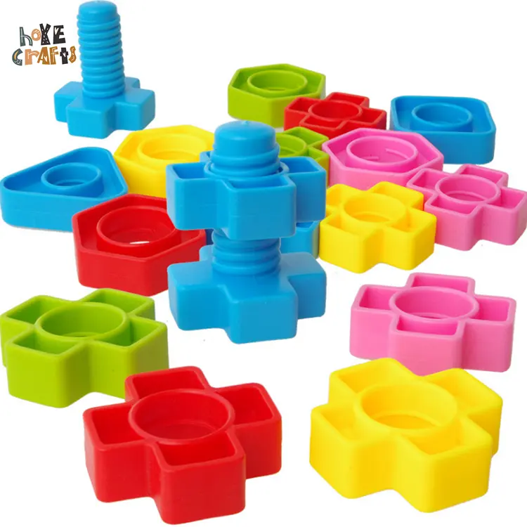 Large plastic kids toy Construction Game toy nuts and bolts toy