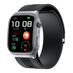 Montre connectée intelligente DF S15 pour personnes âgées avec surveillance de la santé, pompe à air, mesure de la pression artérielle, écran AMOLED, appels Bluetooth, appels SOS, montre connectée sportive pour hommes - Product Image 2