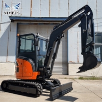 Mini-excavatrice NIMBUS Chine de 2,8 tonnes, certifiée CE, pour l'assurance qualité