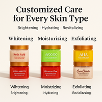 Gommage corporel au sucre de karité biologique naturel éclaircissant exfoliant blanchissant à étiquette privée personnalisée