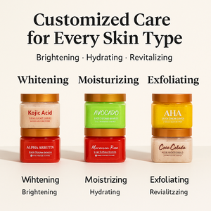 Gommage corporel au sucre de karité biologique naturel éclaircissant exfoliant blanchissant à étiquette privée personnalisée - Product Image 2