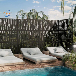 Customizable Outdoor Privacy <strong>Screen</strong>, Privacy <strong>Screen</strong> with Stand Metal Divider <strong>for</strong> Outdoor <strong>Garden</strong> Backyard Patio <strong>Free</strong> <strong>Standing</strong> - Product Image 4