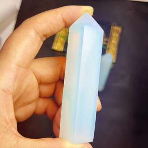 Baguette en pierre de Quartz de tour d'opalite de cristal poli pour la décoration et le cadeau de vacances - Product Image 4