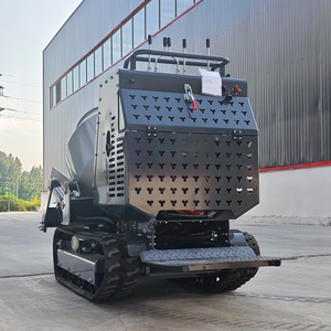 Nouveaux produits 300L Mini <span class=keywords><strong>bétonnière</strong></span> à chenilles avec contrôle hydraulique Assis petit camion à benne basculante à vendre - Product Image 3