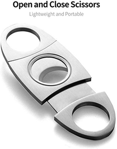 Accessoires pour fumeurs, gravure personnalisée du logo, design classique, coupe-cigares en métal - Product Image 3
