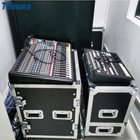 Thinuna MX-F24 Console de mixage stéréo à 24 voies à deux composants Mixeur professionnel 24 canaux Console de mixage Effet Mixeur audio USB