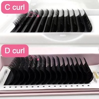 Fast Fanning 0.03 0.05 0.07mm Mega Volume Easy Fan Lash Extensions Private Labels Matte Black Auto Fan Blooming Lashes
